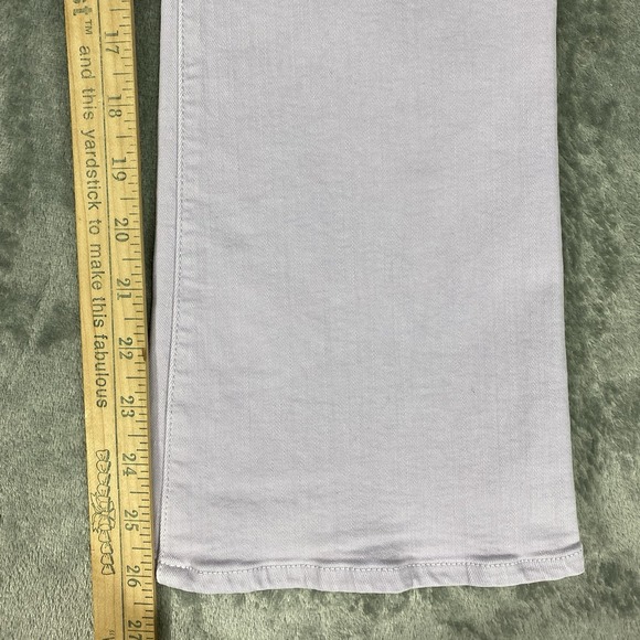 Frame Jeans Womens Sz 27 Purple Lavender Le Crop Mini Boot Mid Rise Stretch Boho - Picture 10 of 13